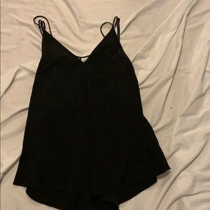 Black three people romper